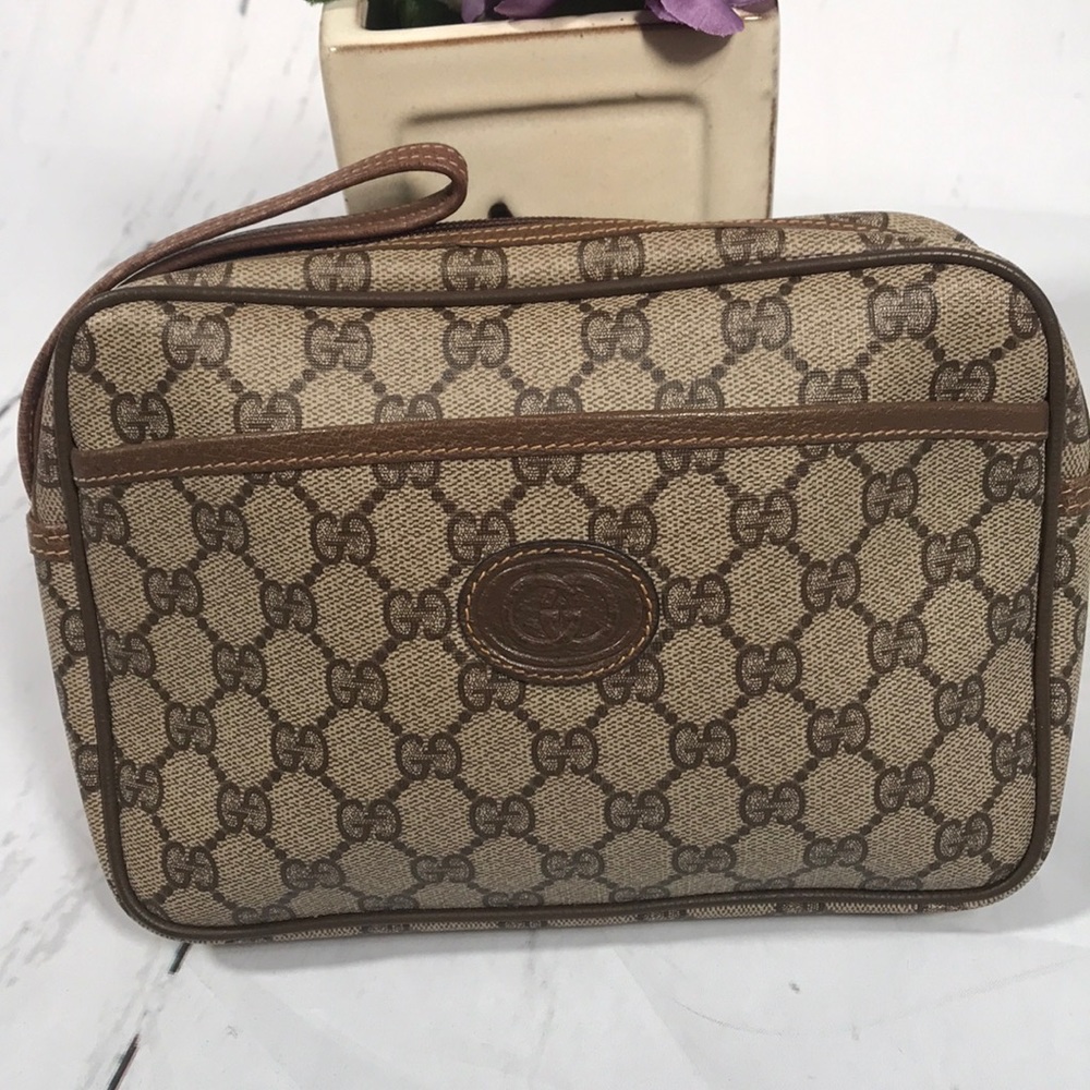 Vintage Gucci Cosmetic Designer Bag! Authentic!